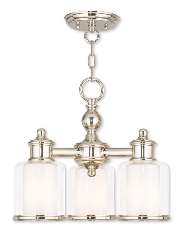 HomeRoots Nickel Elegant Three-Light Dimmable Chandelier with Opal Shades - Perfect for Modern Spaces! 687151