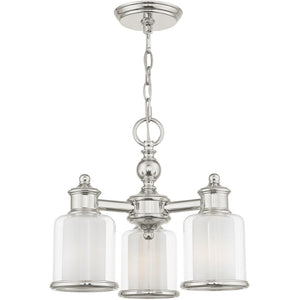 HomeRoots Nickel Elegant Three-Light Dimmable Chandelier with Opal Shades - Perfect for Modern Spaces! 687151