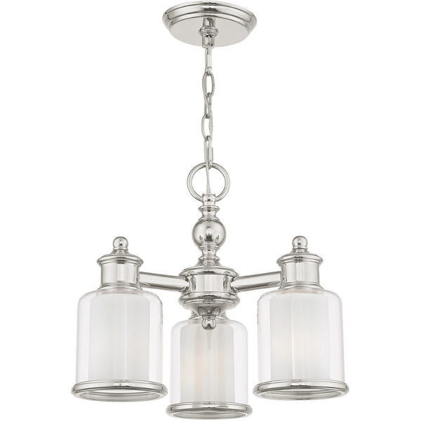 HomeRoots Nickel Elegant Three-Light Dimmable Chandelier with Opal Shades - Perfect for Modern Spaces! 687151