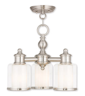 HomeRoots Three Modern Dimmable Chandelier with Sleek Cylindrical Shades for Versatile Home Illumination 687152