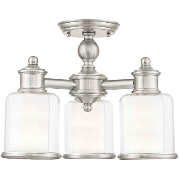HomeRoots Three Modern Dimmable Chandelier with Sleek Cylindrical Shades for Versatile Home Illumination 687152