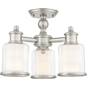 HomeRoots Three Modern Dimmable Chandelier with Sleek Cylindrical Shades for Versatile Home Illumination 687152