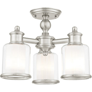HomeRoots Three Modern Dimmable Chandelier with Sleek Cylindrical Shades for Versatile Home Illumination 687152