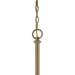 HomeRoots Five Light Dimmable Chandelier with Modern Cylindrical Shades for Elegant Home Illumination 687154