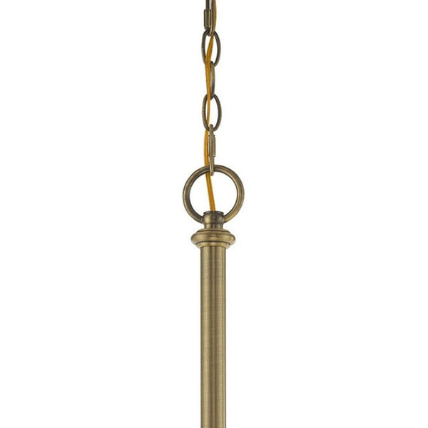 HomeRoots Five Light Dimmable Chandelier with Modern Cylindrical Shades for Elegant Home Illumination 687154