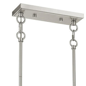HomeRoots Ten Light Dimmable Chandelier with Modern Cylindrical Shades for Stylish Home Illumination 687165