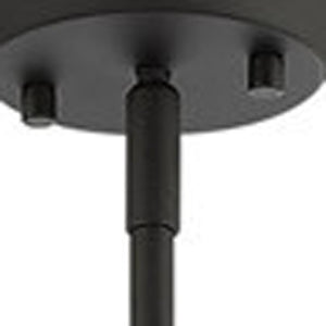 HomeRoots Black Four-Light Dimmable Chandelier with Unique Shades for Modern & Transitional Home Décor 687171