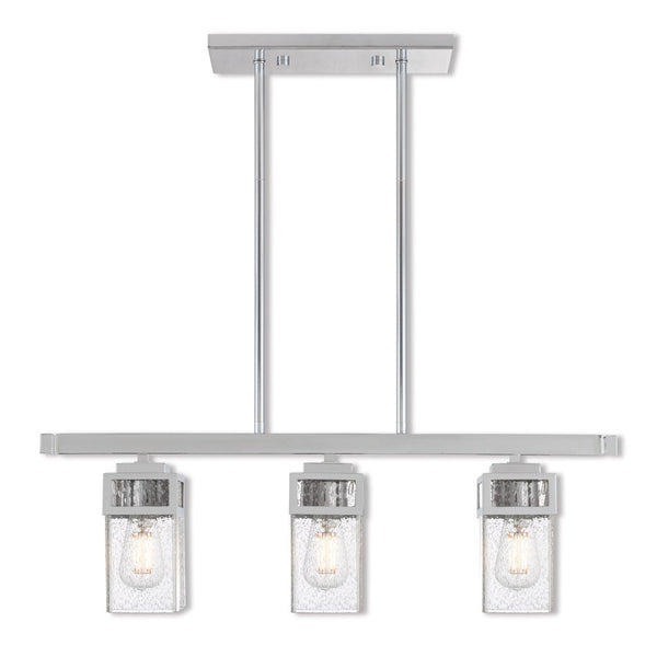HomeRoots Three Light Dimmable Chandelier – Modern Steel Fixture with Sleek Shades for Stylish Illumination 687173