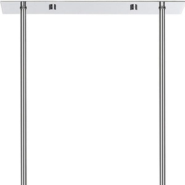 HomeRoots Five Light Dimmable Chandelier - Sleek Cylinder Design for Modern Interiors & Flexible Lighting Control 687174