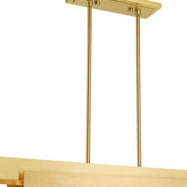 HomeRoots Four Light Dimmable Chandelier - Modern Cylinder Fixture with Chic Shades for Stylish Home Ambiance 687180