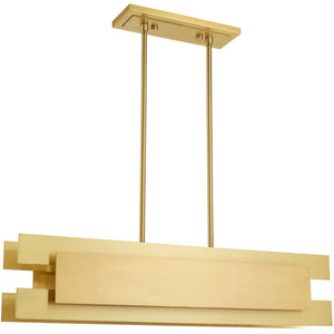 HomeRoots Four Light Dimmable Chandelier - Modern Cylinder Fixture with Chic Shades for Stylish Home Ambiance 687180
