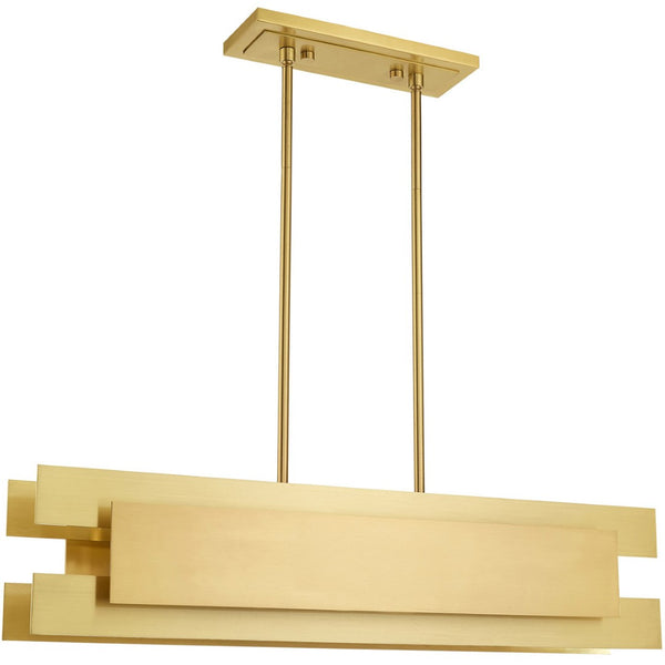 HomeRoots Four Light Dimmable Chandelier - Modern Cylinder Fixture with Chic Shades for Stylish Home Ambiance 687180