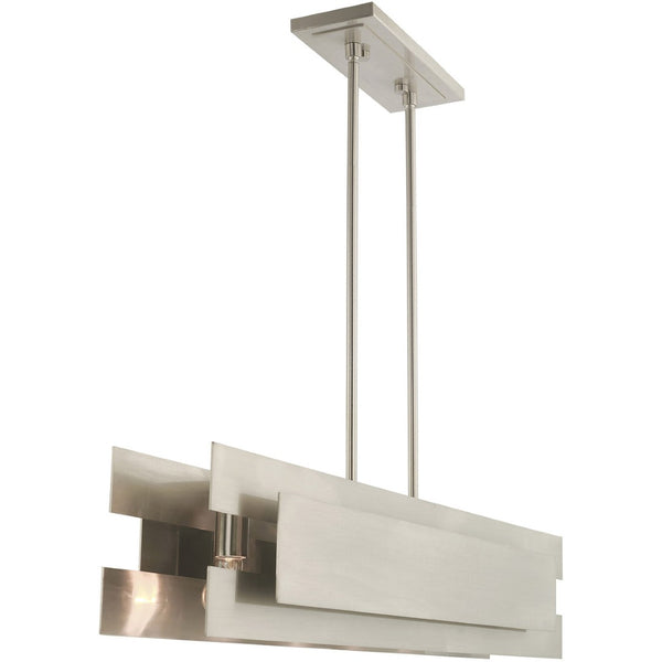 HomeRoots Five Light Dimmable Chandelier - Modern Cylindrical Shades for Elegant Ambiance & Versatile Style 687183