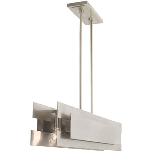 HomeRoots Five Light Dimmable Chandelier - Modern Cylindrical Shades for Elegant Ambiance & Versatile Style 687183