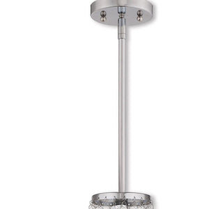 HomeRoots Four Light Dimmable Chandelier - Modern Cylinder Design with Steel Shades for Stylish Illumination 687184