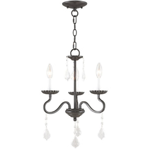 HomeRoots Three Light Dimmable Chandelier – Modern Cylinder Shades, Steel Frame, Ideal for Stylish Spaces 687187