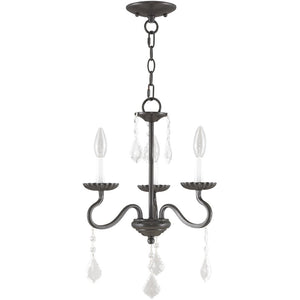 HomeRoots Three Light Dimmable Chandelier – Modern Cylinder Shades, Steel Frame, Ideal for Stylish Spaces 687187