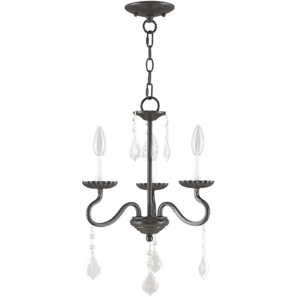 HomeRoots Three Light Dimmable Chandelier – Modern Cylinder Shades, Steel Frame, Ideal for Stylish Spaces 687187