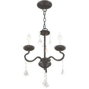 HomeRoots Three Light Dimmable Chandelier – Modern Cylinder Shades, Steel Frame, Ideal for Stylish Spaces 687187