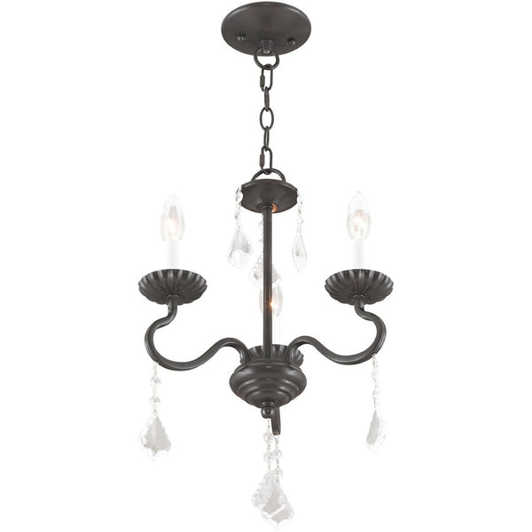 HomeRoots Three Light Dimmable Chandelier – Modern Cylinder Shades, Steel Frame, Ideal for Stylish Spaces 687187