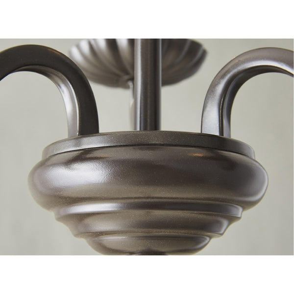 HomeRoots Three Light Dimmable Chandelier – Modern Cylinder Shades, Steel Frame, Ideal for Stylish Spaces 687187