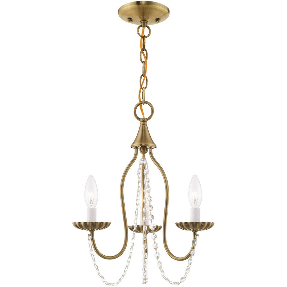 HomeRoots Three Light Dimmable Chandelier with Cylinder Shades for Modern Dining Rooms and Living Spaces 687194