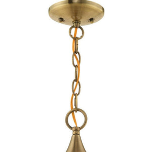 HomeRoots Three Light Dimmable Chandelier with Cylinder Shades for Modern Dining Rooms and Living Spaces 687194