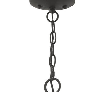 HomeRoots Black Modern Three-Light Dimmable Chandelier with Cylindrical Shades for Stylish Lighting Decor 687195