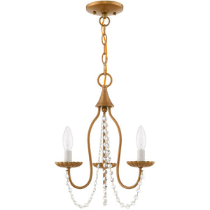 HomeRoots Three Light Dimmable Chandelier with Sleek Shades - Stylish Adjustable Lighting for Any Space 687196