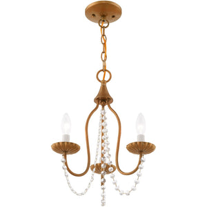 HomeRoots Three Light Dimmable Chandelier with Sleek Shades - Stylish Adjustable Lighting for Any Space 687196