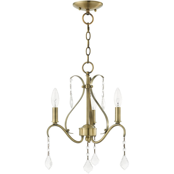 HomeRoots Three Light Dimmable Chandelier with Sleek Cylindrical Shades – Modern Steel Design for Any Space 687206