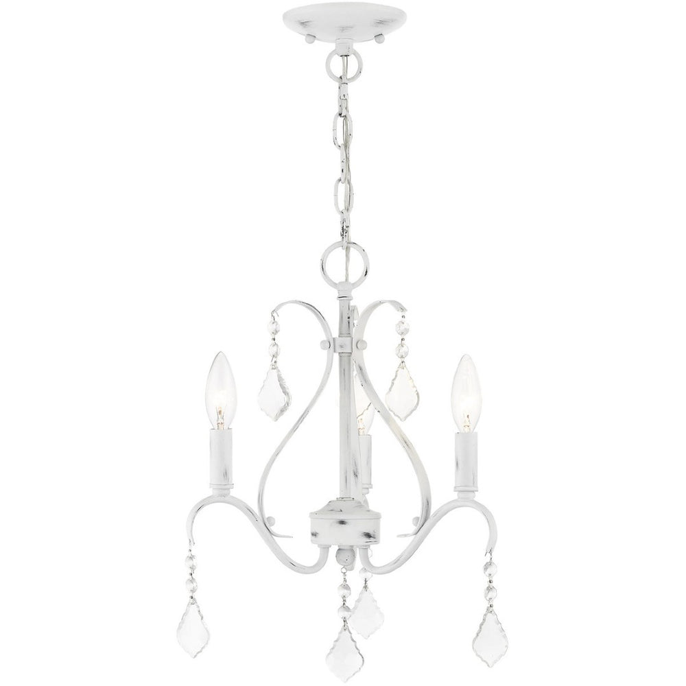 HomeRoots Three Light Dimmable Chandelier - Modern Cylindrical Steel Shades for Elegant Home Lighting Design 687207