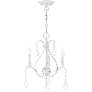 HomeRoots Three Light Dimmable Chandelier - Modern Cylindrical Steel Shades for Elegant Home Lighting Design 687207