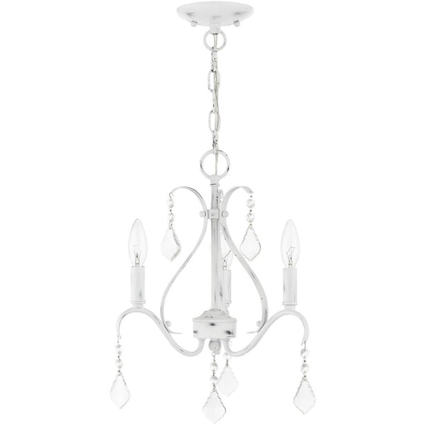 HomeRoots Three Light Dimmable Chandelier - Modern Cylindrical Steel Shades for Elegant Home Lighting Design 687207