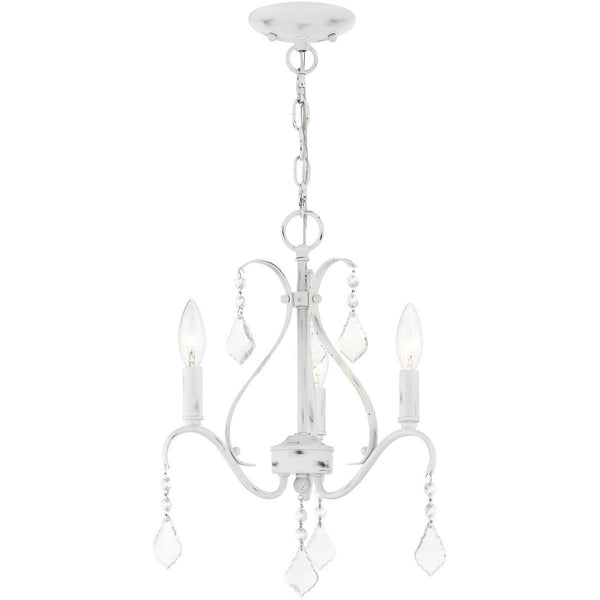 HomeRoots Three Light Dimmable Chandelier - Modern Cylindrical Steel Shades for Elegant Home Lighting Design 687207