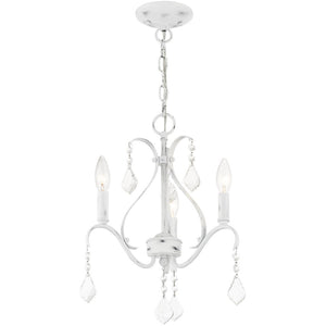 HomeRoots Three Light Dimmable Chandelier - Modern Cylindrical Steel Shades for Elegant Home Lighting Design 687207