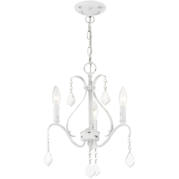 HomeRoots Three Light Dimmable Chandelier - Modern Cylindrical Steel Shades for Elegant Home Lighting Design 687207