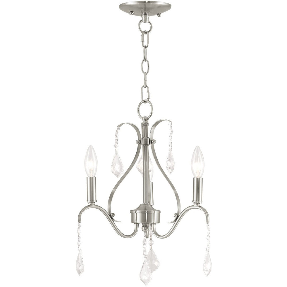 HomeRoots Three Light Dimmable Chandelier – Modern Cylinder Shades for Versatile Illumination in Any Space 687208