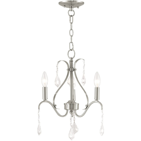 HomeRoots Three Light Dimmable Chandelier – Modern Cylinder Shades for Versatile Illumination in Any Space 687208