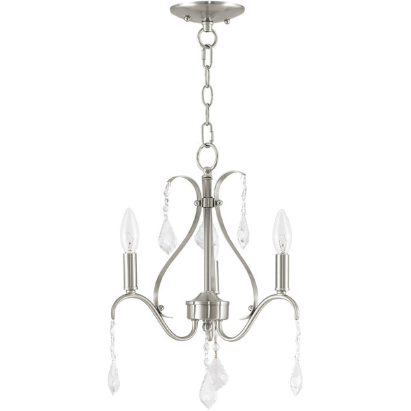 HomeRoots Three Light Dimmable Chandelier – Modern Cylinder Shades for Versatile Illumination in Any Space 687208