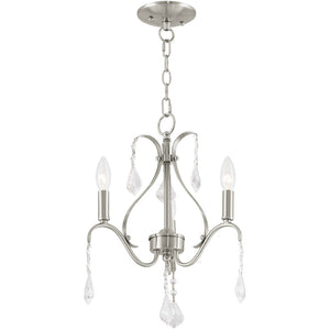 HomeRoots Three Light Dimmable Chandelier – Modern Cylinder Shades for Versatile Illumination in Any Space 687208