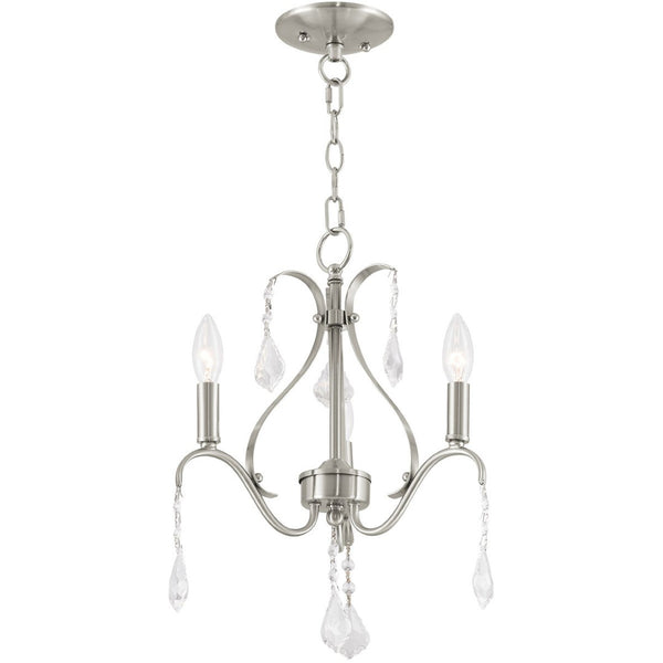 HomeRoots Three Light Dimmable Chandelier – Modern Cylinder Shades for Versatile Illumination in Any Space 687208