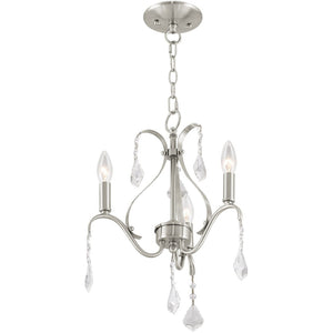 HomeRoots Three Light Dimmable Chandelier – Modern Cylinder Shades for Versatile Illumination in Any Space 687208