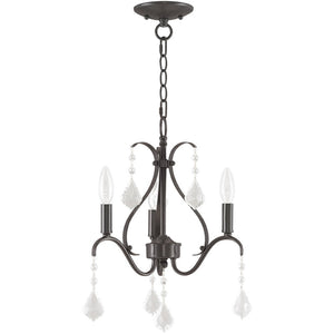 HomeRoots Three Light Dimmable Chandelier – Modern Steel Fixture with Cylinder Shades for Stylish Interiors 687209