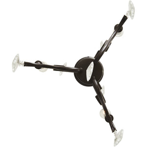 HomeRoots Three Light Dimmable Chandelier – Modern Steel Fixture with Cylinder Shades for Stylish Interiors 687209