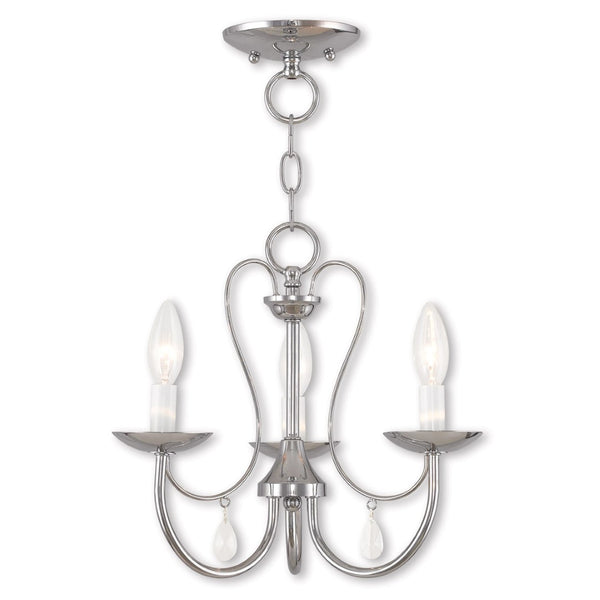 HomeRoots Three Light Dimmable Chandelier - Modern Cylinder Shades for Elegant Ambiance in Any Room 687214
