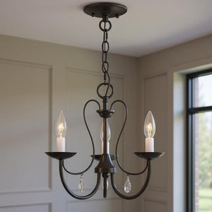 HomeRoots Three Light Dimmable Chandelier – Modern Cylindrical Shades for Versatile Ambiance in Any Room 687216