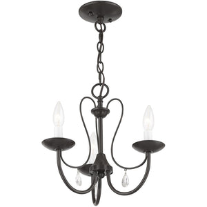 HomeRoots Three Light Dimmable Chandelier – Modern Cylindrical Shades for Versatile Ambiance in Any Room 687216