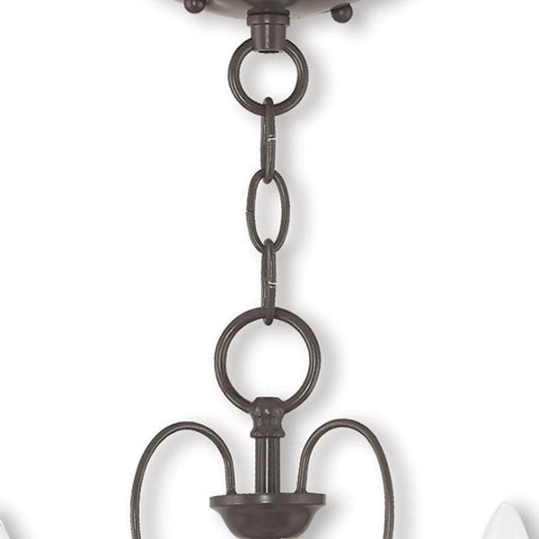 HomeRoots Three Light Dimmable Chandelier – Modern Cylindrical Shades for Versatile Ambiance in Any Room 687216