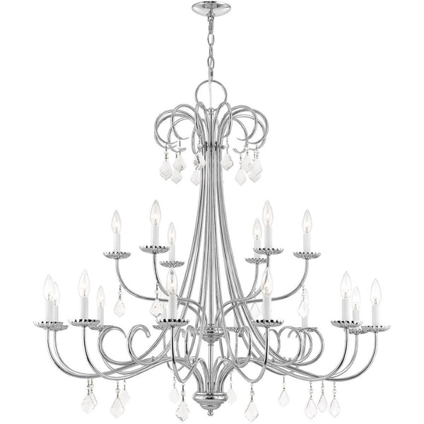 HomeRoots Multi Light Dimmable Chandelier - Modern Steel Design with Cylinder Shades for Versatile Illumination 687220